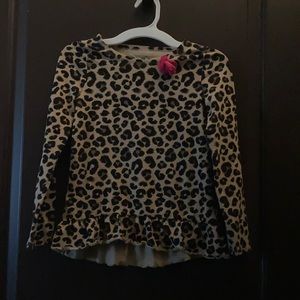 Girls leopard print shirt